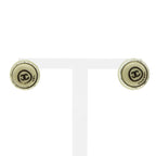 Chanel CC Logo Earrings Round