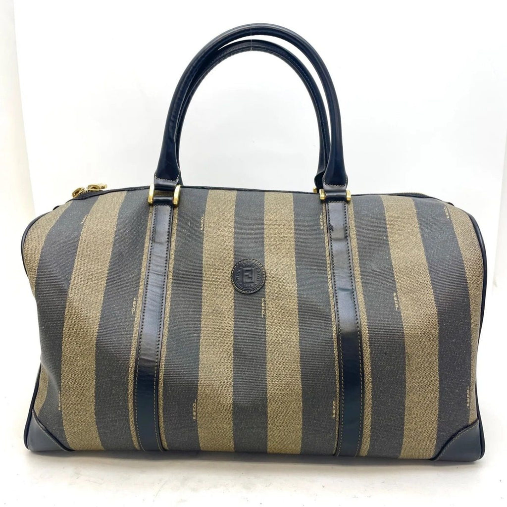 Fendi Handbag Zucca Pecan Boston Travel Business Trip Mothers