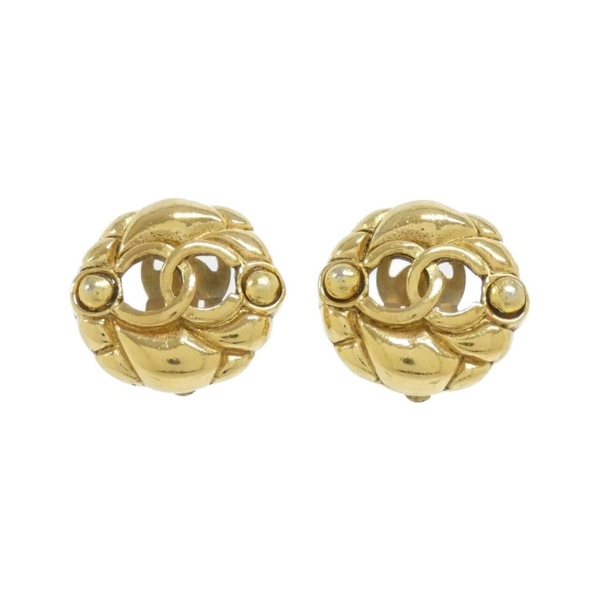 Chanel Vintage Earrings Gold