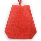 Hermes Clochette Necklace Chevre Capucines Silver — view 3