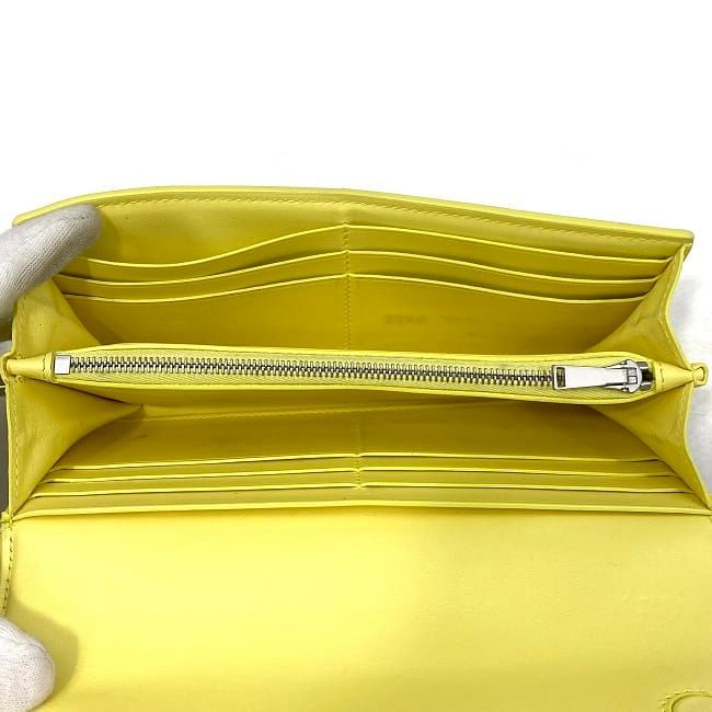 Bottega Veneta Foldable Long Wallet Yellow — view 6