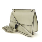 Gucci Shoulder Bag Bamboo Daily Leather Ivory Simple Usual Women
