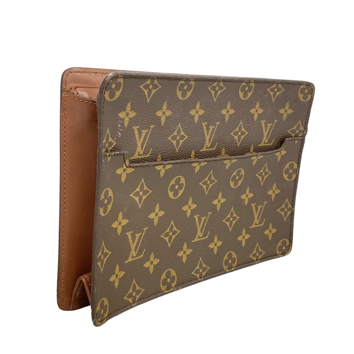 Louis Vuitton Clutch Monogram Pochette Homme Brown — view 2