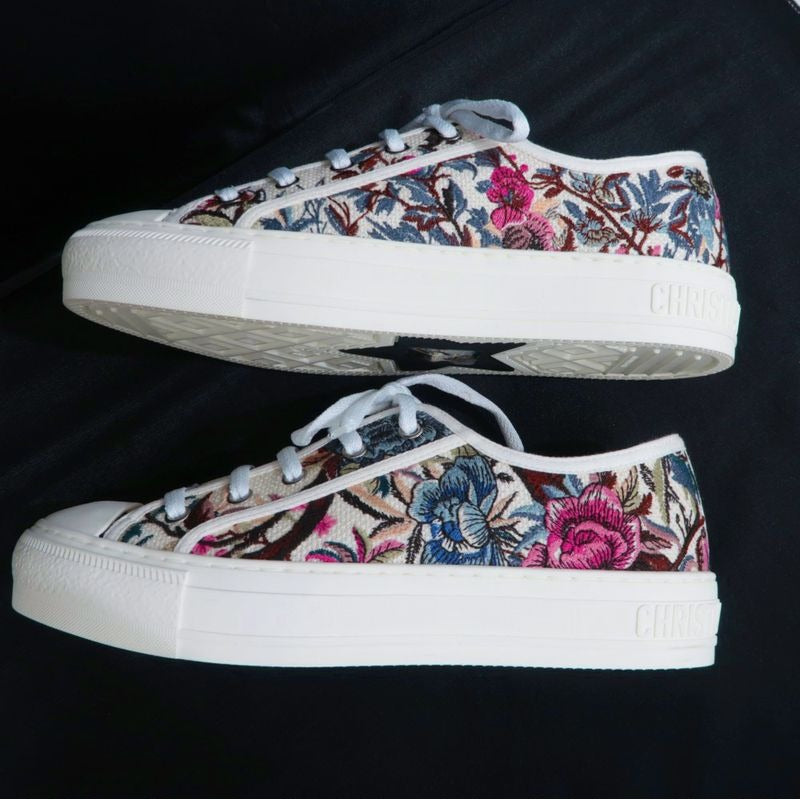 Dior Floral Embroidery Sneakers Size 38 Apparel Shoes — view 4