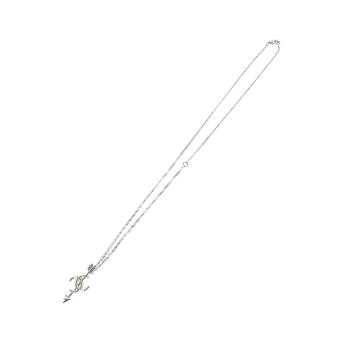 Chanel Necklace Silver — view 2