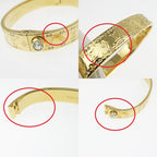 Louis Vuitton Rigid Bracelet Nanogram Strass Gold S Bangle — view 9