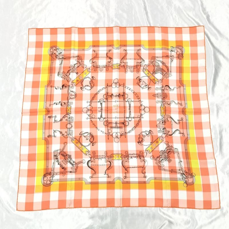 Hermes Carre 90 100% Silk Nors Et Courmettes