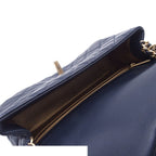 Chanel Chain Shoulder Bag Mini Quilted 20 Coco Ball Navy Gold Lambskin — view 5