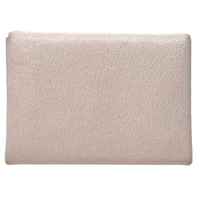 Hermes Calvi Duo Mauve Pere Chevre Coin Case Card Business Holder — view 2