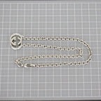 Gucci Interlocking Necklace Double G Silver 925 E1032 — view 6