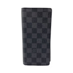 Louis Vuitton Portefeuille Brazza Taiga Initial Leather Black Bifold Wallet