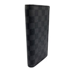 Louis Vuitton Portefeuille Brazza Taiga Initial Leather Black Bifold Wallet — view 2