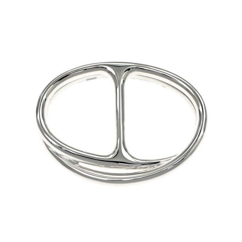 Hermes Chaine Dancre Punk Double Ring Size 53 AG 925 Silver