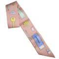 Hermes Twill in the Pocket Pink Multicolor Silk Scarf