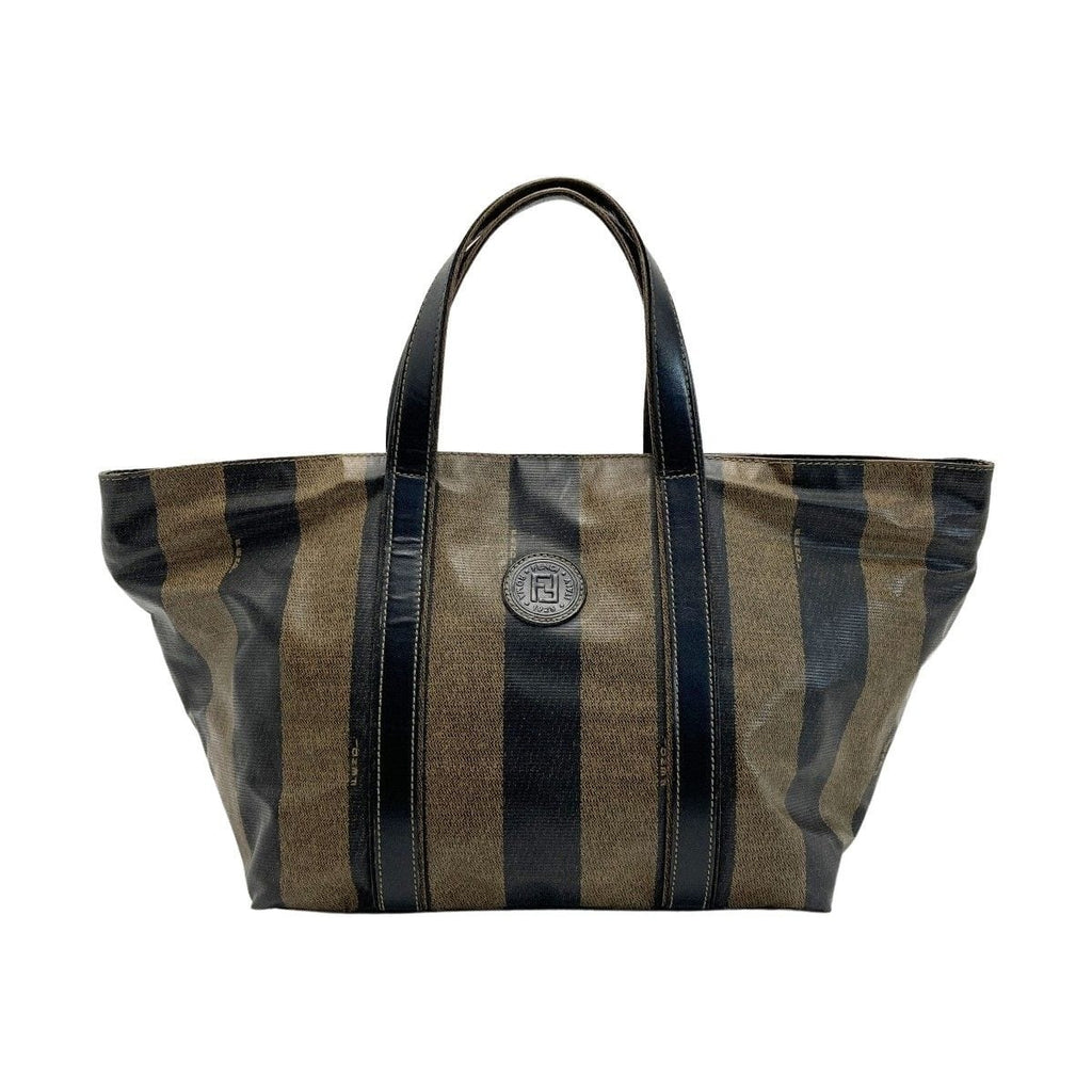 Fendi Pecan Mini Tote Brown Leather Handbag