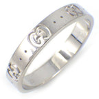 Gucci Ring Icon Slim Interlocking GG Logo 18K White Gold