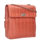 Chanel Chocolate Bar Lambskin Chain Shoulder Bag — view 2
