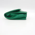 Chanel Pouch Caviar Leather Green CC Logo — view 4