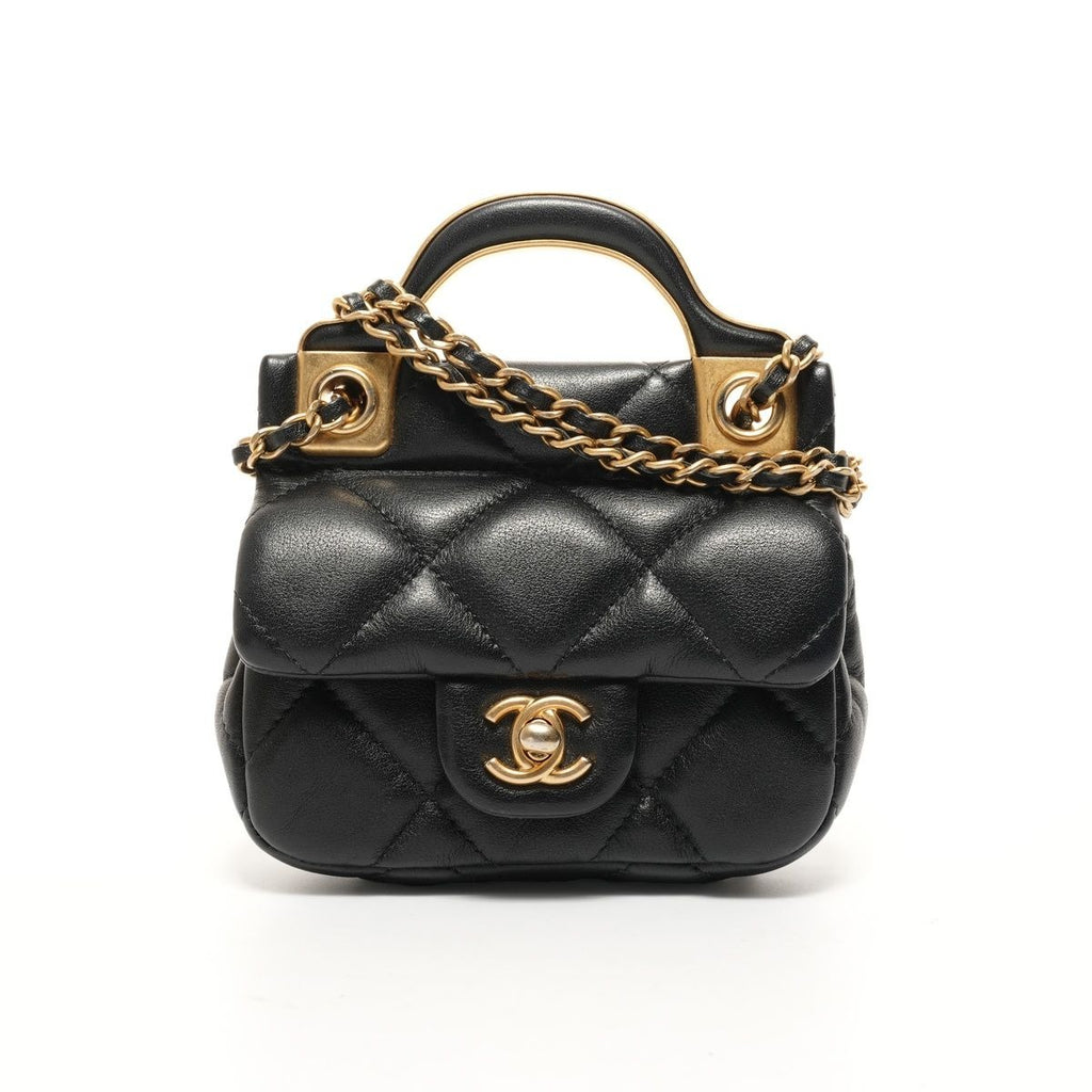 Chanel Shoulder Bag Quilted Chain Clutch Mini Wallet Card