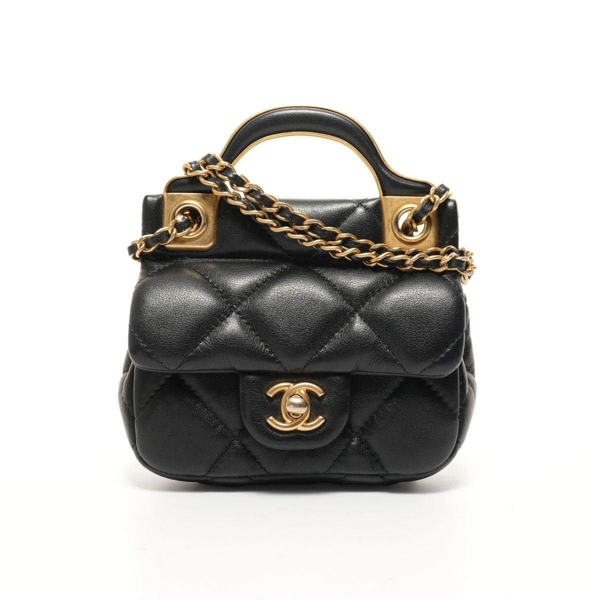 Chanel Shoulder Bag Quilted Chain Clutch Mini Wallet Card