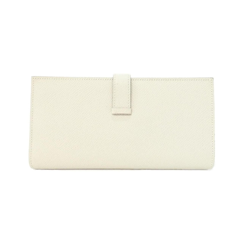Hermes Bearn Souffle Wallet Craie — view 2