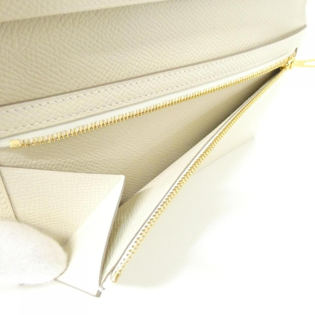 Hermes Bearn Souffle Wallet Craie — view 7