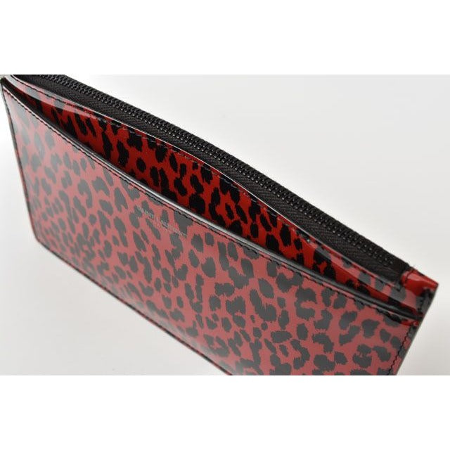 Saint Laurent Paris Flap Pouch Clutch Bag Rouge Black — view 5
