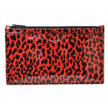 Saint Laurent Paris Flap Pouch Clutch Bag Rouge Black