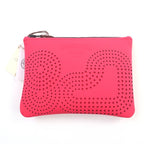 Hermes Neobain Zen Au Soleil PM Rose Anglia Logo Perforated Design Pouch