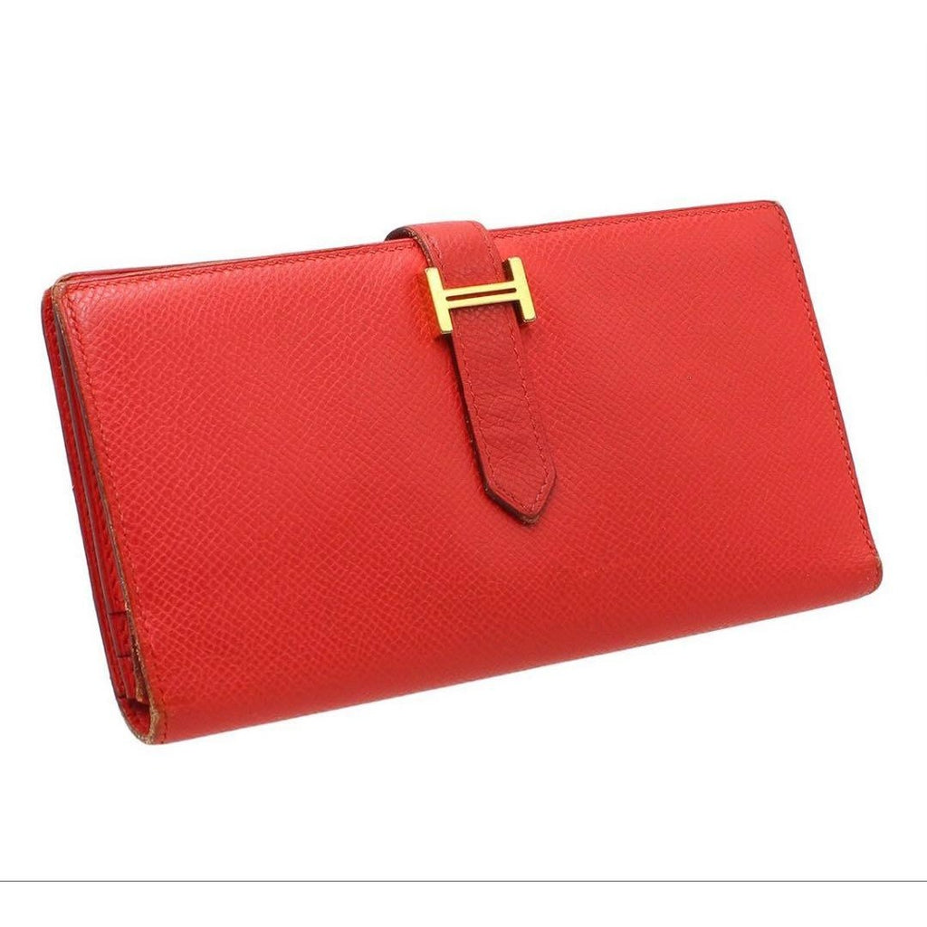 Hermes Leather Bearn Souffle Bifold Wallet — view 3