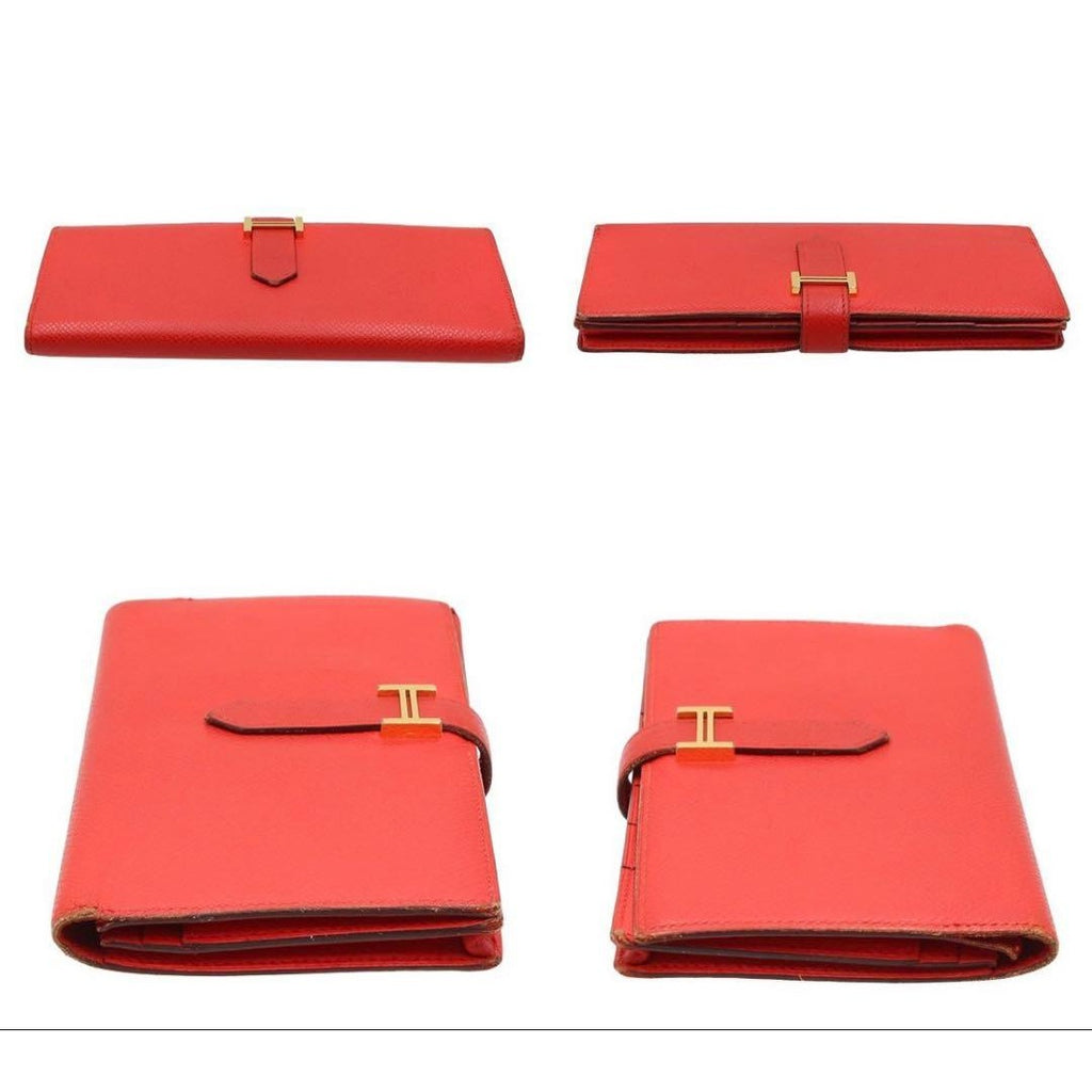 Hermes Leather Bearn Souffle Bifold Wallet — view 5