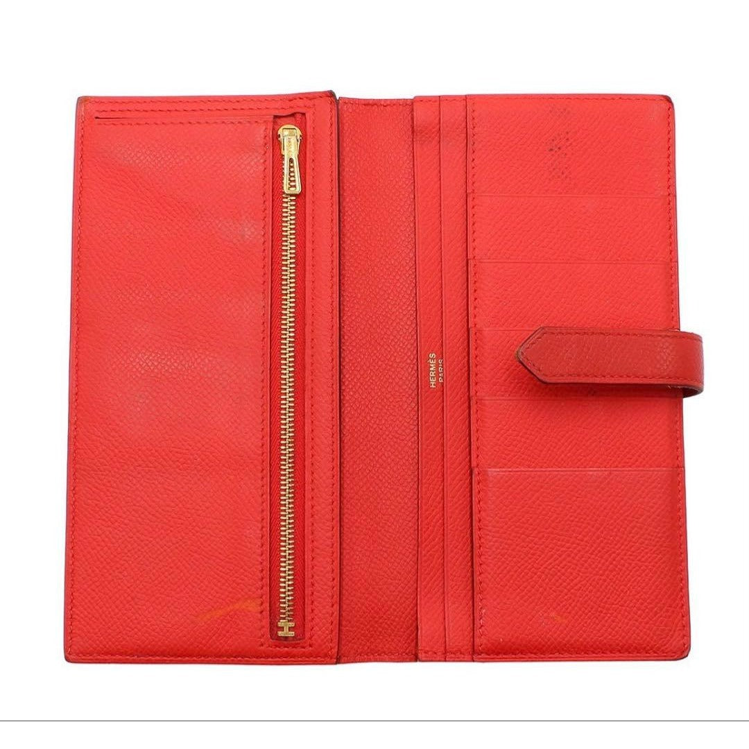 Hermes Leather Bearn Souffle Bifold Wallet — view 7
