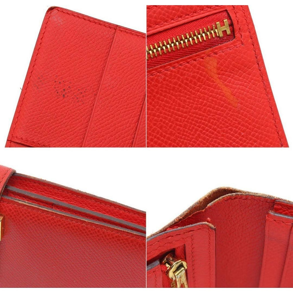 Hermes Leather Bearn Souffle Bifold Wallet — view 8