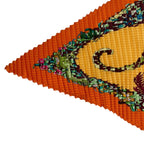 Hermes Scarf Pleats Silk Dip Dye Jungle Love Orange — view 2