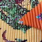Hermes Scarf Pleats Silk Dip Dye Jungle Love Orange — view 5