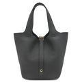 Hermes Handbag Picotin Lock 18 PM Taurillon Clemence Black Gold