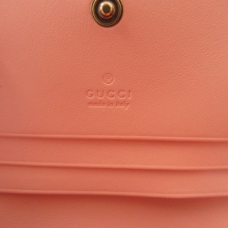 Gucci GG Marmont Leather Pink Bifold Wallet 0544 — view 9