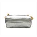 Prada Leather Mini Chain Shoulder Bag Silver Gold — view 4