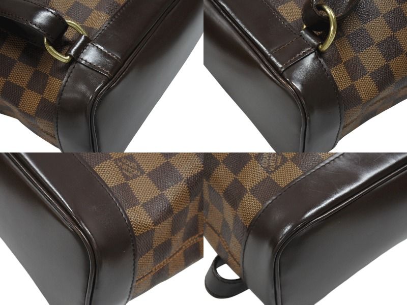 Louis Vuitton Damier Soho Backpack Brown Leather — view 8