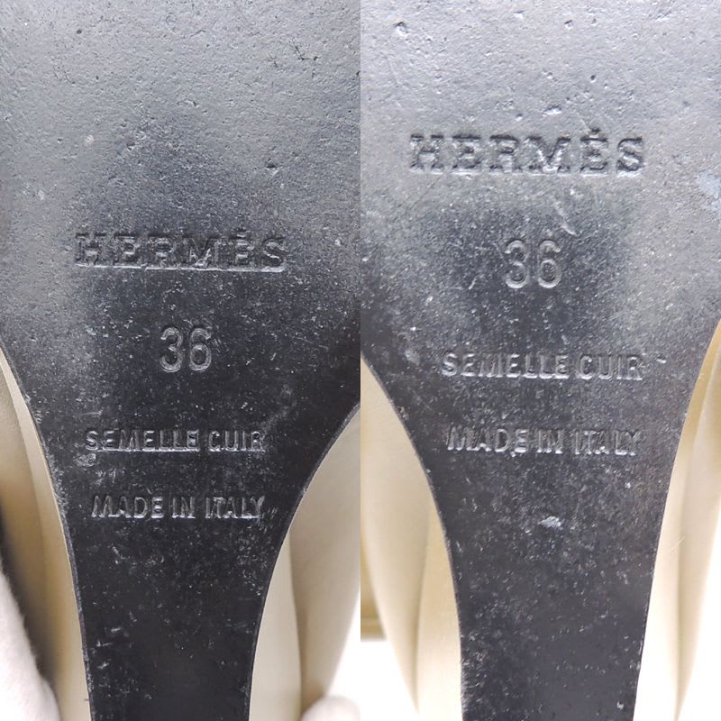 Hermes Khaki Size 23 Boots — view 6