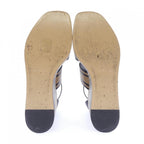 Hermes Charis Bride de Gala Cadri Tattoo Sandals Black Beige — view 4
