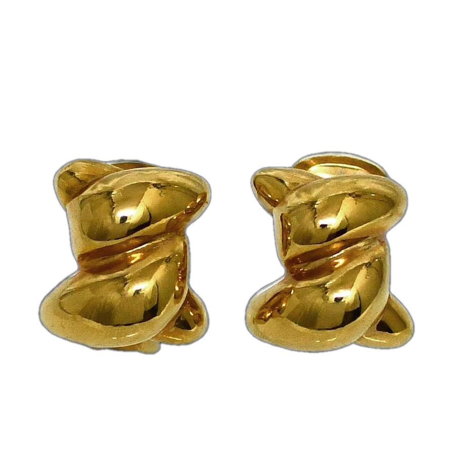 Celine Earrings Gold Triomphe