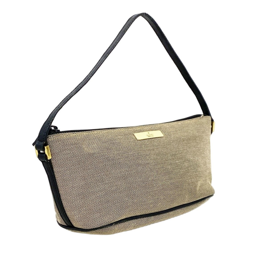 Gucci Handbag Canvas Black Gray Gold — view 2