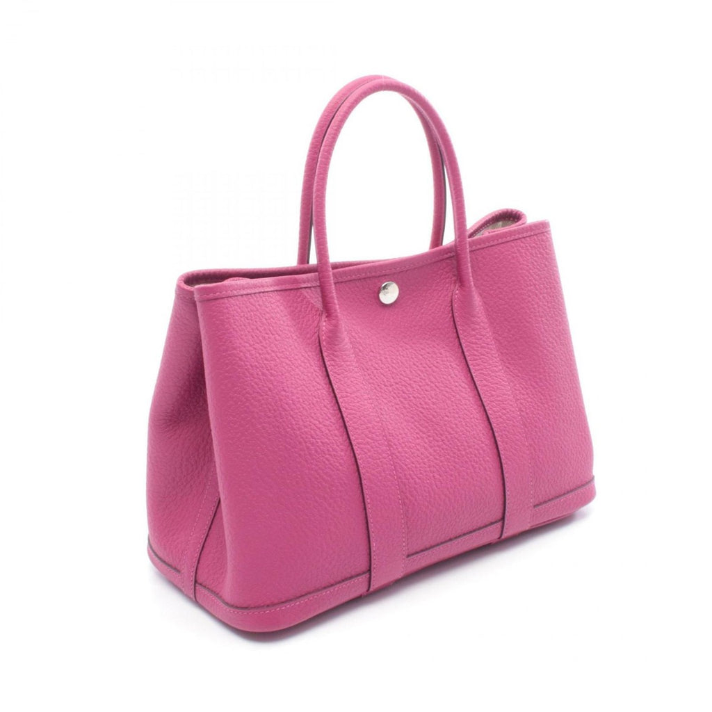 Hermes Tote Garden Party TPM Rose Purple Leather Pink — view 2