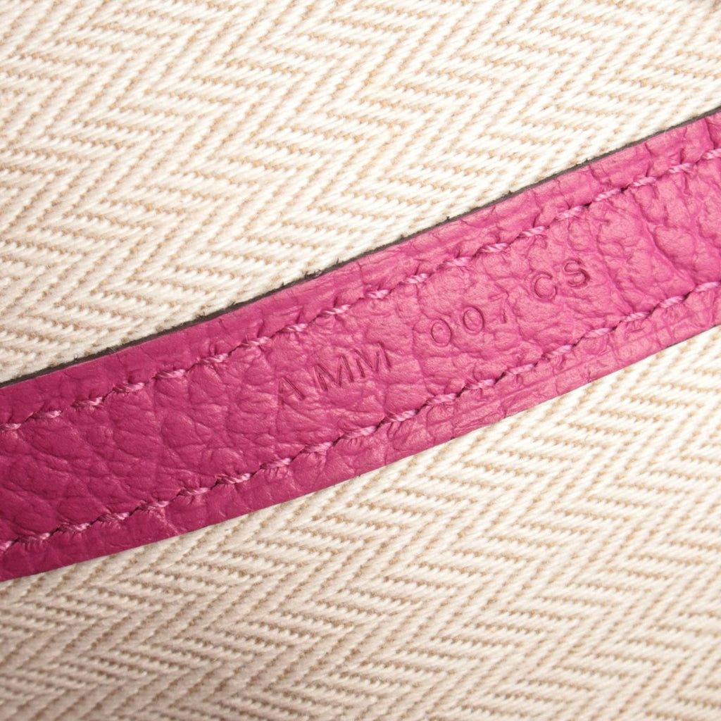 Hermes Tote Garden Party TPM Rose Purple Leather Pink — view 5