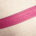 Hermes Tote Garden Party TPM Rose Purple Leather Pink — view 5