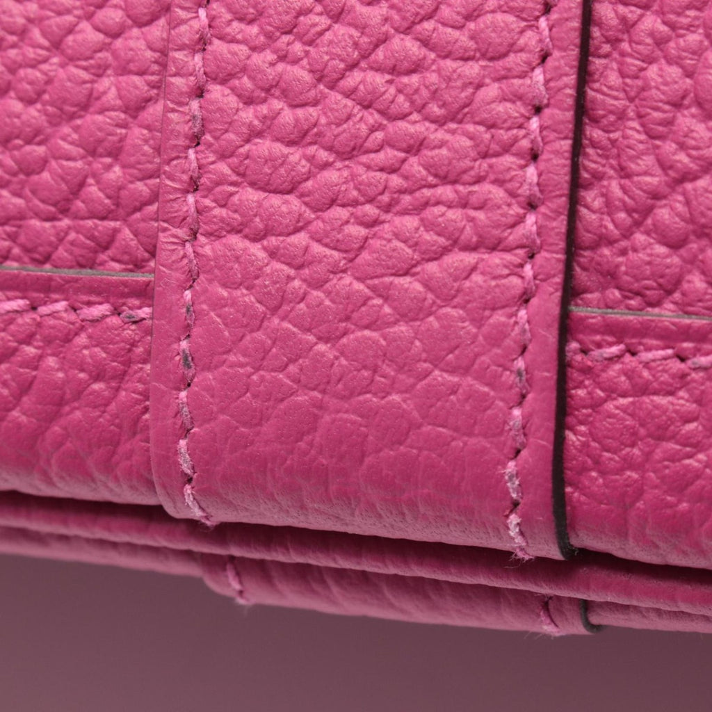 Hermes Tote Garden Party TPM Rose Purple Leather Pink — view 8