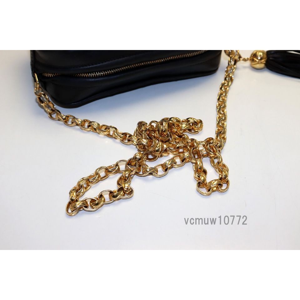 Chanel Quilted Fringe Leather Chain Shoulder Bag — view 6