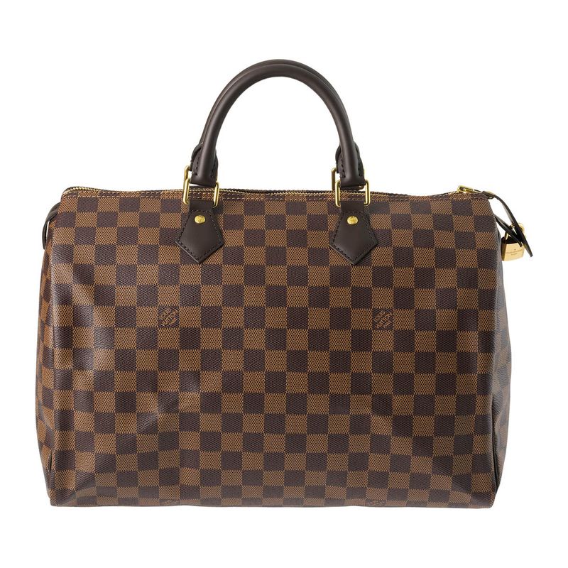 Louis Vuitton Speedy 35 Brown Boston Bag — view 2