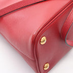 Prada Handbag Saffiano Cuir Red Leather 2-Way — view 7
